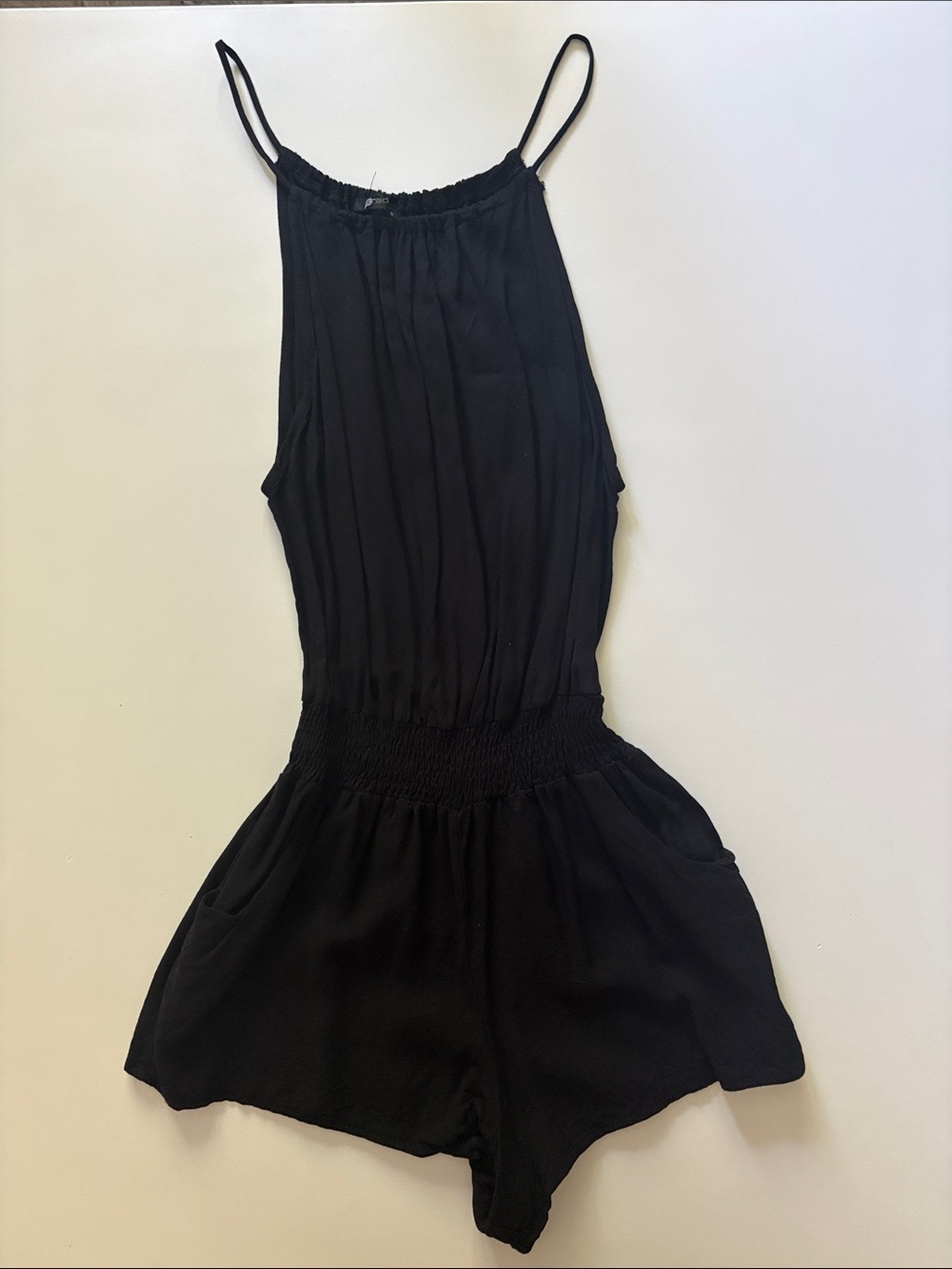 Black Spaghetti Strap Romper